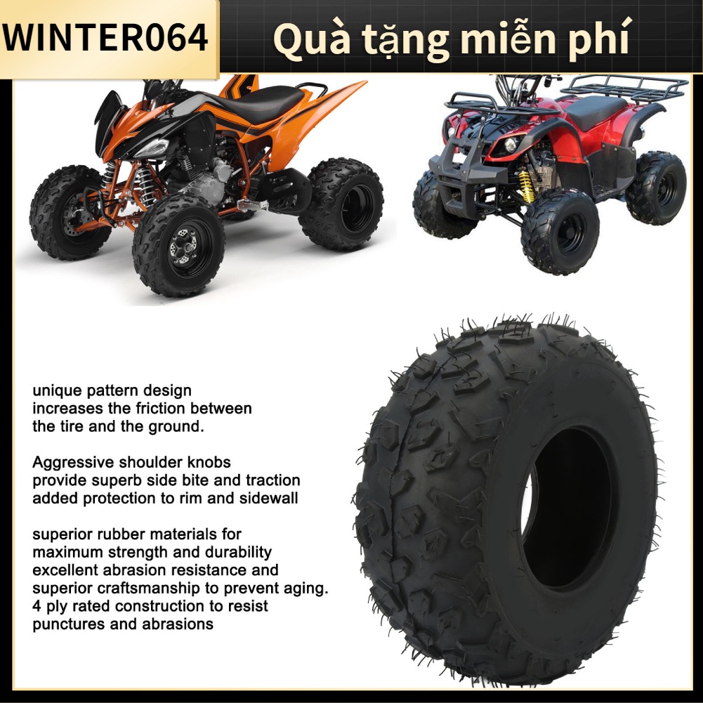 145/70‑6 Lốp không săm 24PSI Phía trước phía sau cho Baja Blitz Dirt Bug Doodle Motovox MBX10 ATV Quad 6in Rim Winter064