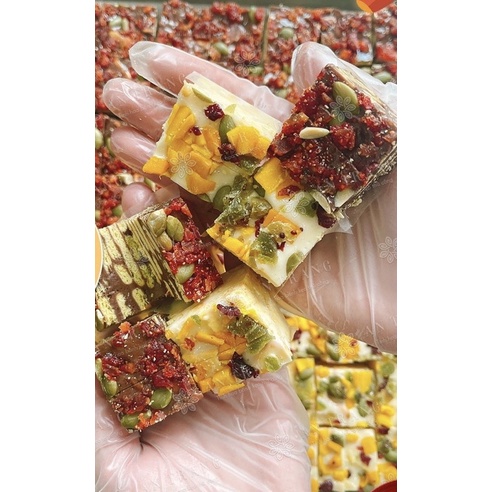 SÉT  TỰ  LÀM KẸO NOUGAT BÔNG TUYẾT