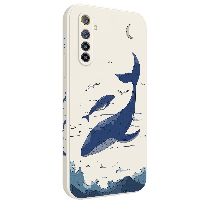 Ốp Điện Thoại Hình Cá Voi Cho OPPO Realme 7 7i Pro 4G 6