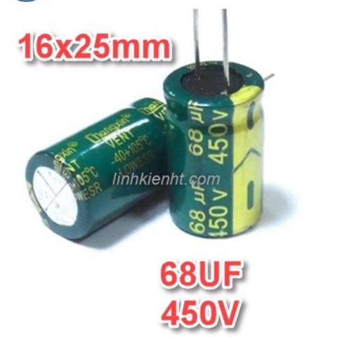 68uf450v Tụ hóa 68UF 450V 16x25mm Tụ 450V 68UF