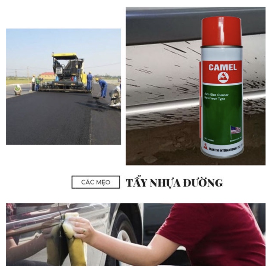 Bình xịt băng keo Linh Anh Car - Chai xịt tẩy keo Camel