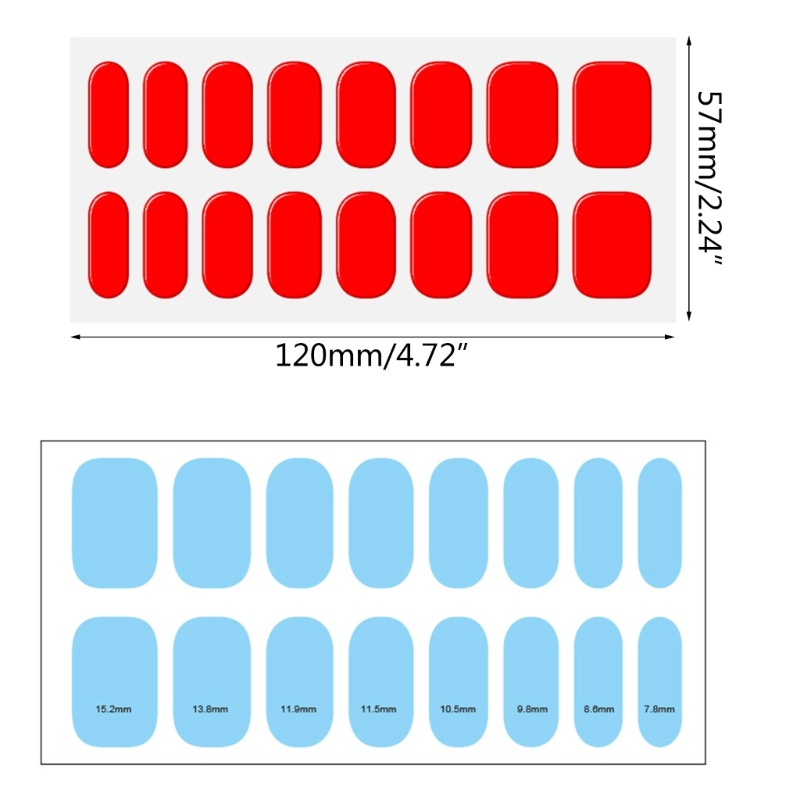 Set 16 Miếng Dán Gel Tự Dính Trang Trí Móng Tay