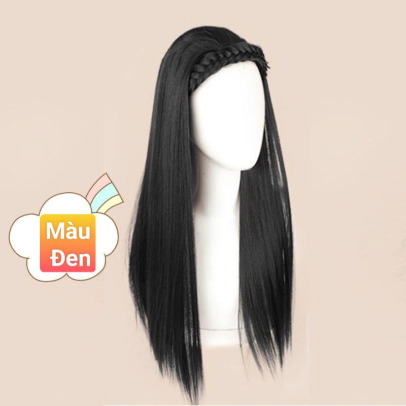 TÓC GIẢ U 3/4 ĐẦU KÈM BĂNG ĐÔ CÀI THẮT BÍM ND074