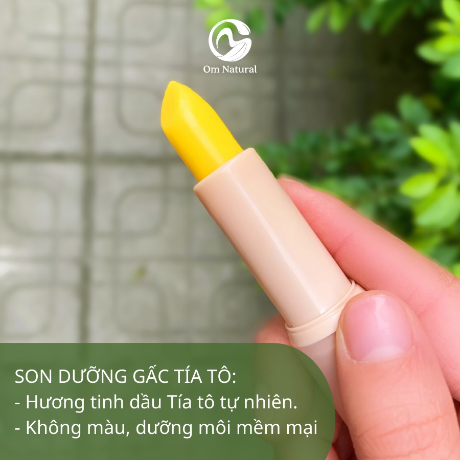 Son dưỡng môi Gấc Tía tô Om