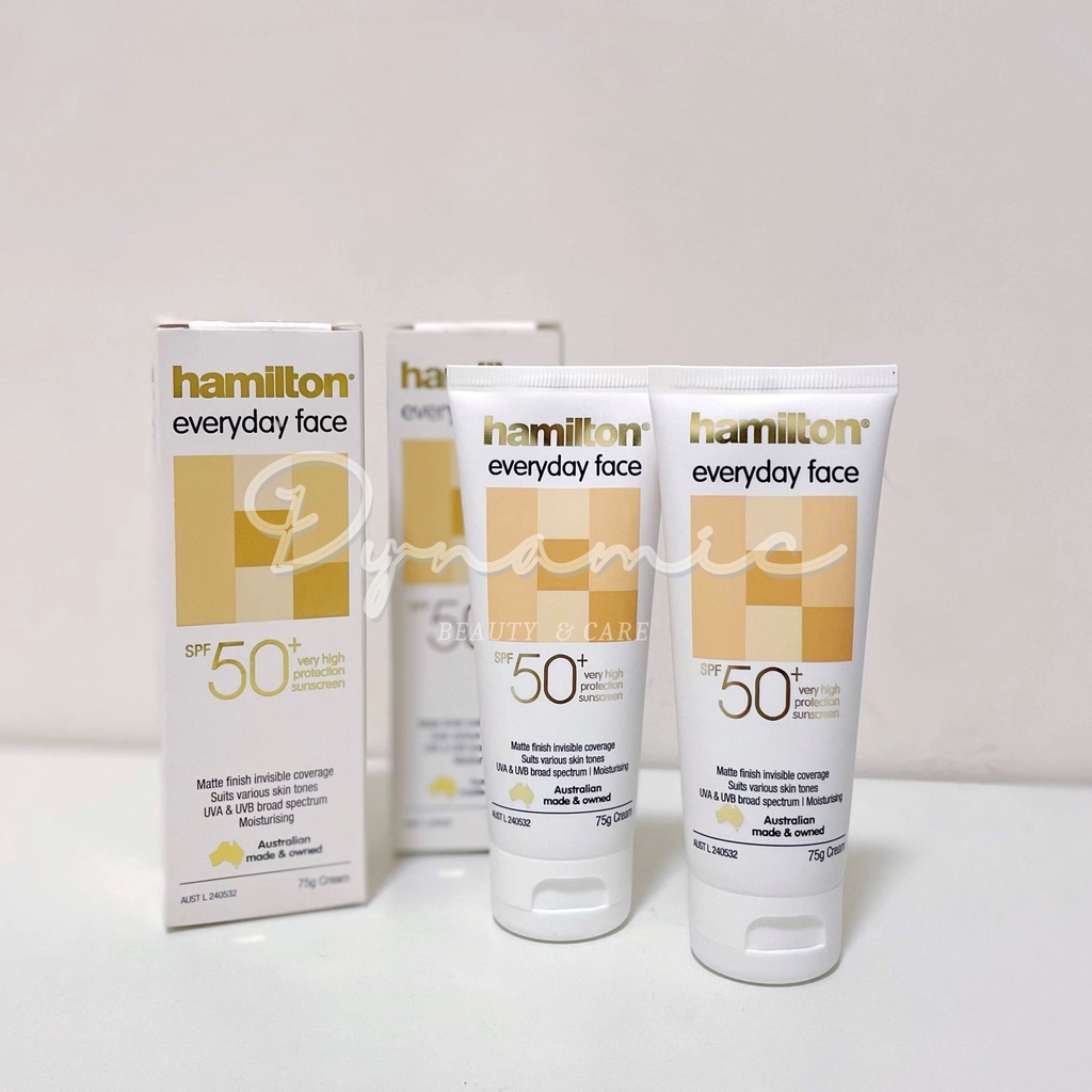 Kem chống nắng cho da mặt Hamilton everyday face spf 50+ 75g nội địa Úc