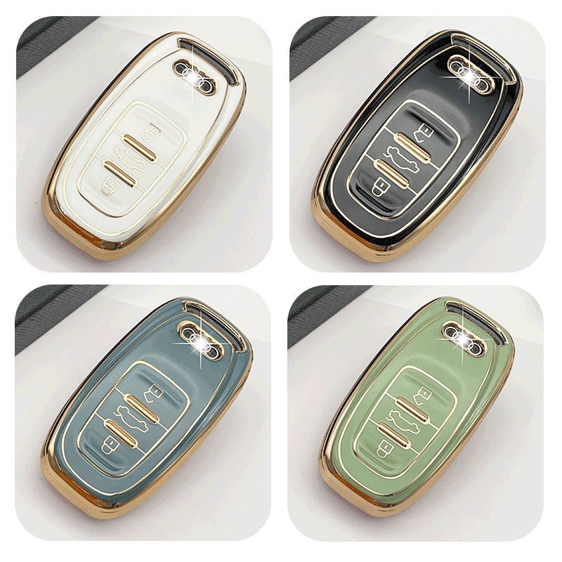 Bao Da, Vỏ Bảo Vệ, Ốp Chìa Khóa, Bọc Chìa Khóa Cao Cấp Dùng Cho Xe Ô Tô Audi A3, A4, A5, A6, A7, A8, A4L, A6L, Q5, Q7
