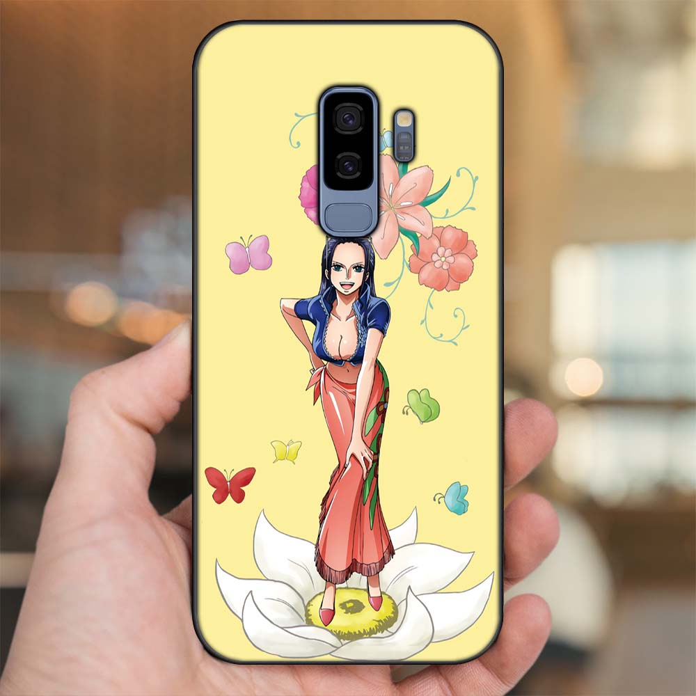 Ốp lưng Samsung S9 Plus viền đen in hình Nico Robin One Piece Đảo Hải Tặc