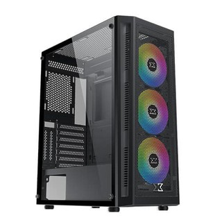 Vỏ case PC Gaming X: ATX, kính cường lực, tặng 3 fan led