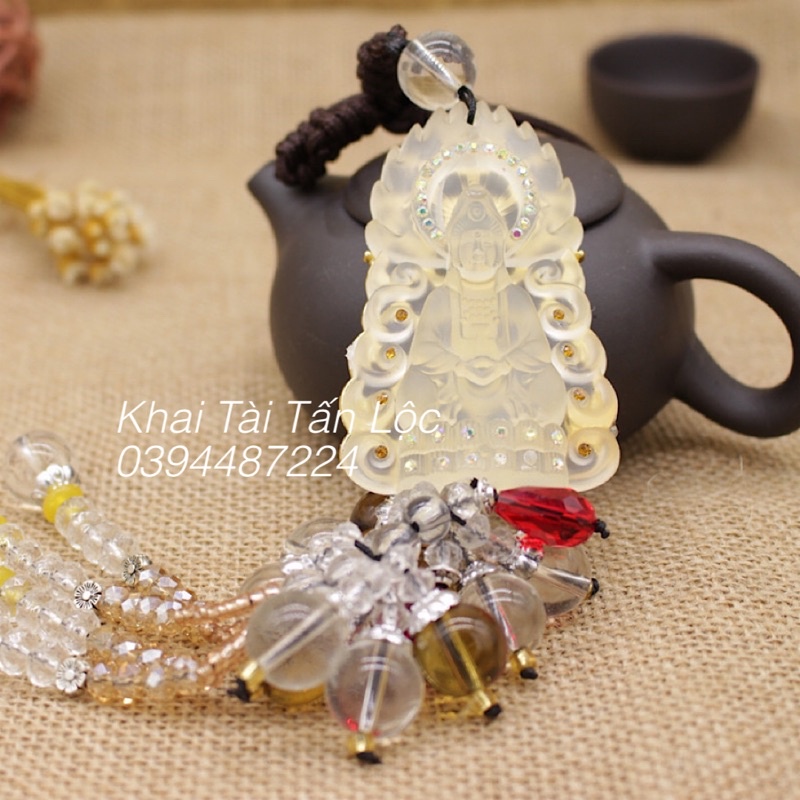 Dây treo xe , Khánh treo xe Quan Âm bình an bằng lưu ly