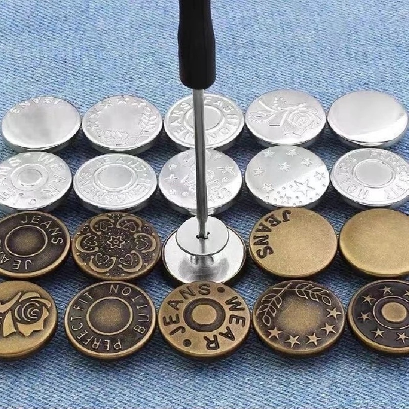 Nút Bấm Kim Loại Có Thể Tháo Rời Cho Quần Jean / Nút May Vá Tiện Dụng