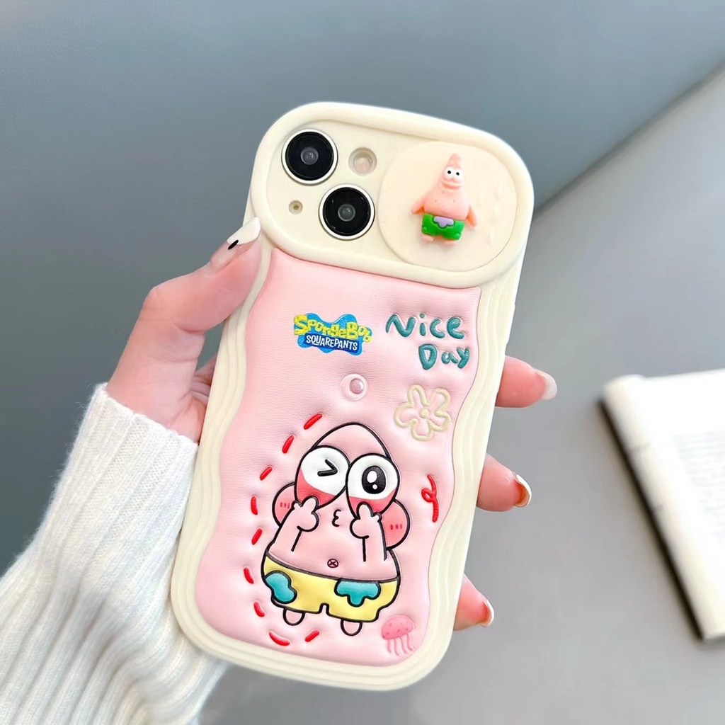 Ốp Điện Thoại Hình SpongeBob 3d Cho Iphone 14 pro max 12 pro max 11 pro max 13promax 14 pro 14 plus