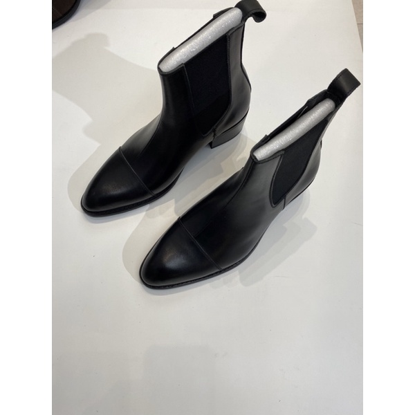 New Chelsea boots 2023 Phiên Bản Cải Tiến Da Bò Đê Phíp Gỗ Cao 5Cm _Bảo Hành 12 Tháng