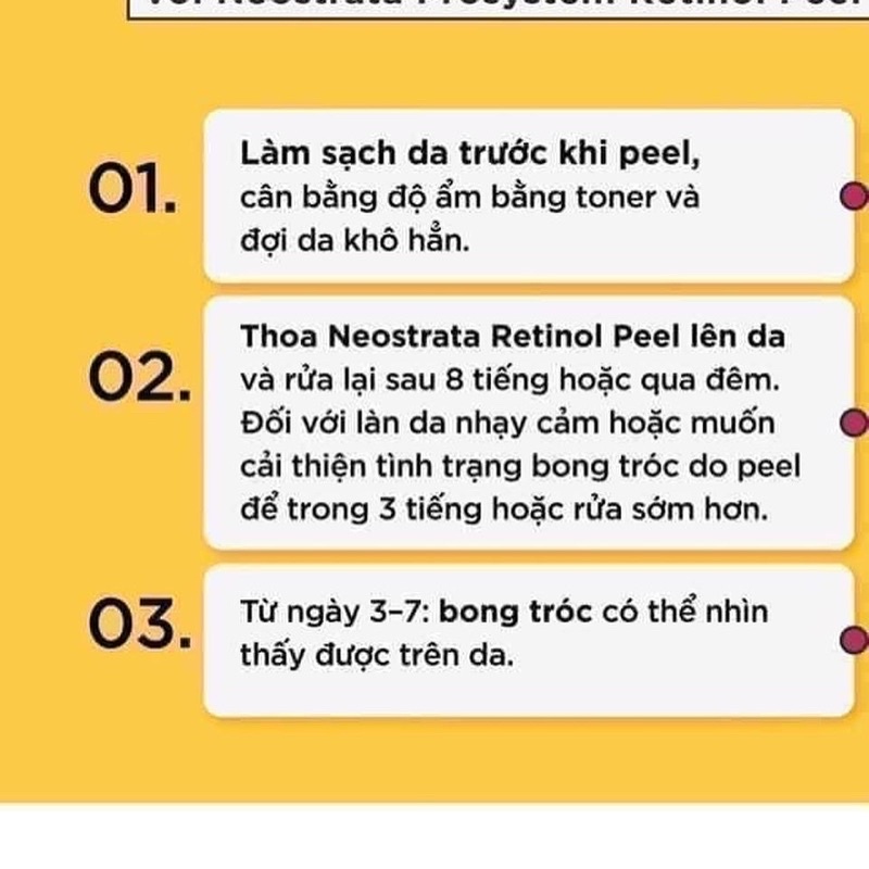 Neostrata Peel Tái Tạo Da, Giảm Nếp Nhăn Ngăn Ngừa Lão Hóa Prosystem Retinol Peel 1.5ml