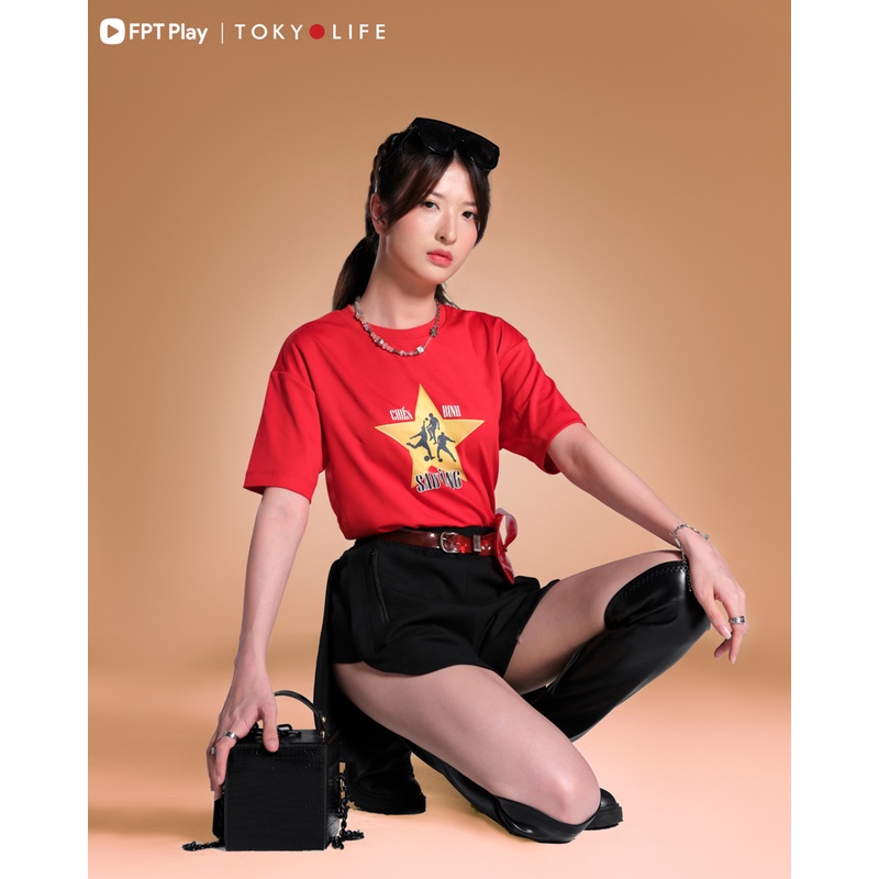 Áo T-shirt Unisex "Chiến binh Sao vàng" phiên bản đặc biệt cổ vũ đội tuyển bóng đá Việt Nam TOKYOLIFE C8TSH504M