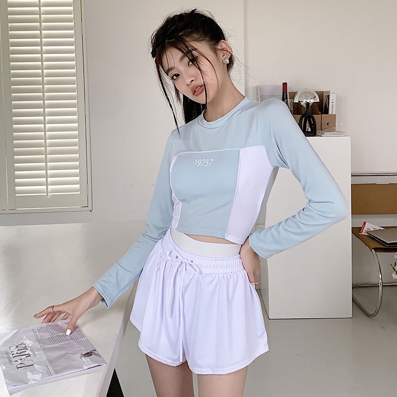 Bộ Đồ Bơi Tay Dài Chống Nắng Thời Trang Mùa Hè Cho Nữ