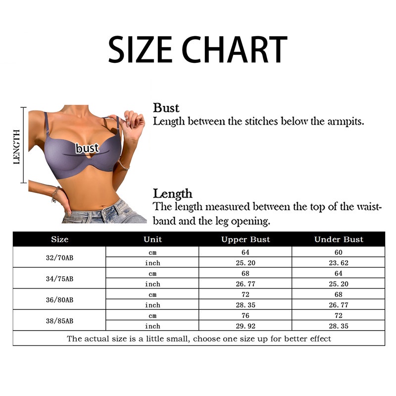 Áo Lót Nâng Ngực Không Đường May Thoải Mái Thời Trang Cho Nữ