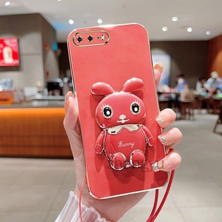 ốp lưng iphone 6 7 8 iphone 6s iphone 6 7 8 plus TPU Mạ điệnThỏ 3D có chân đế ốp điện thoại iphone 6 7 8 iphone 6s iphone 6 7 8 plus