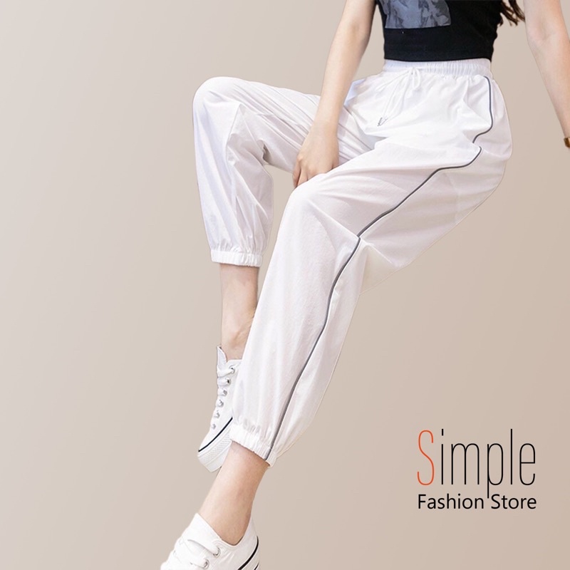Quần gió thể thao nữ SIMPLe chất gió loại 1 mặc siêu thích