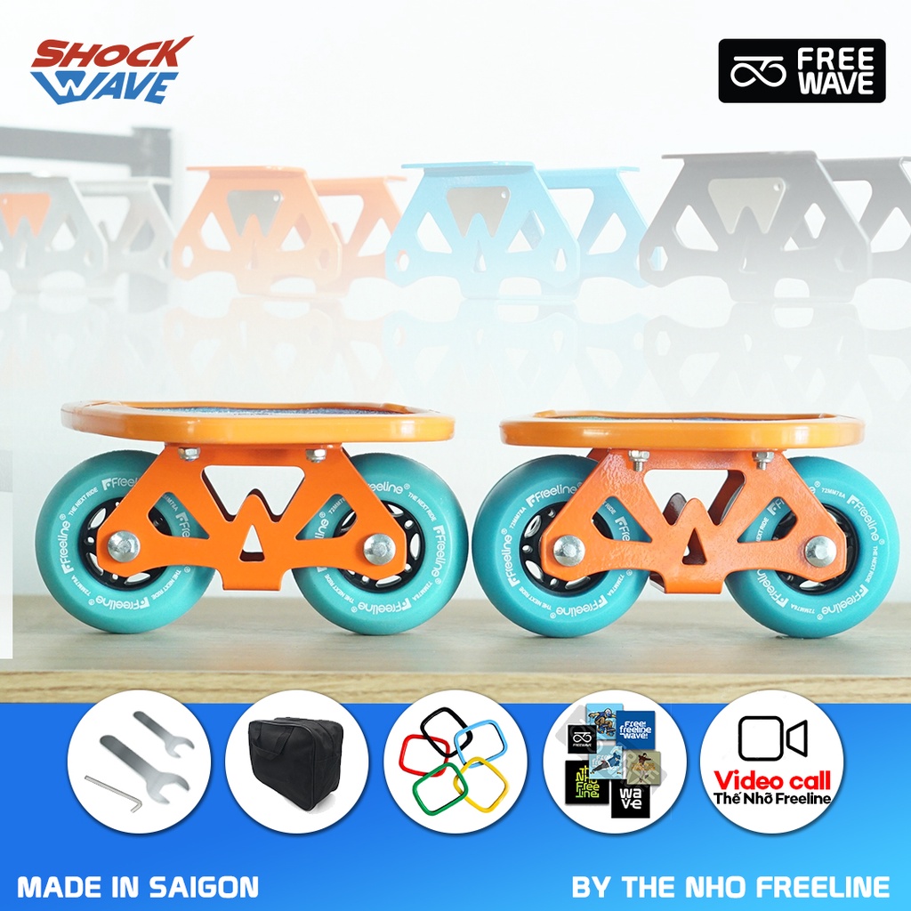 Ván Trượt Freeline Skate Mẫu 2023 Cải Tiến - SHOCKWAVE - Hỗ trợ Chuyên Sâu từ Cơ Bản đến Nâng Cao