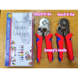 Kìm bấm cos vuông, lục giác HSC8 6-4A và HSC8 6-6A Vnimax Contact chính hãng tự điều chỉnh và hộp đầu cos đủ loại