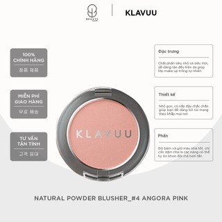 Phấn má hồng KLAVUU Urban Pearlsation Natural Powder Blusher