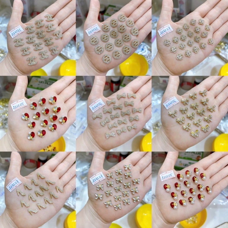 Charm đính móng tay cao cấp mẫu mới nhất charm nail sáng đẹp lấp lánh