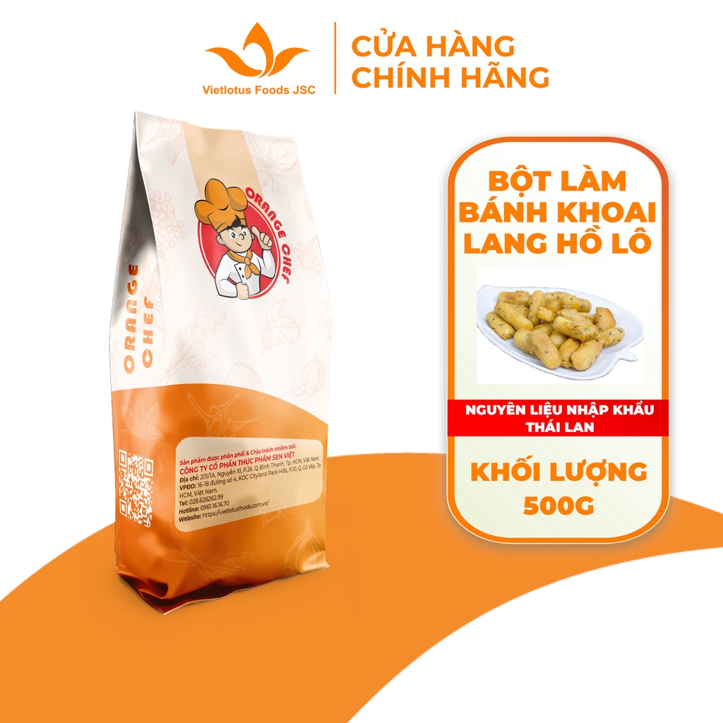 Bột Làm Bánh Khoai Mỡ,Khoai Lang Kén, Khoai lang hồ Lô, Nấu Chè - Pha sẵn nguyên liệu nhập khẩu Thái Lan [Orange Chef]