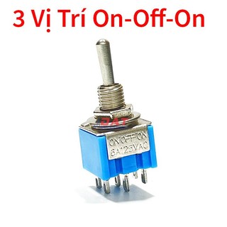 Công tắc gạt 6 chân 3 vị trí on-off-on mts-203 125v 6a