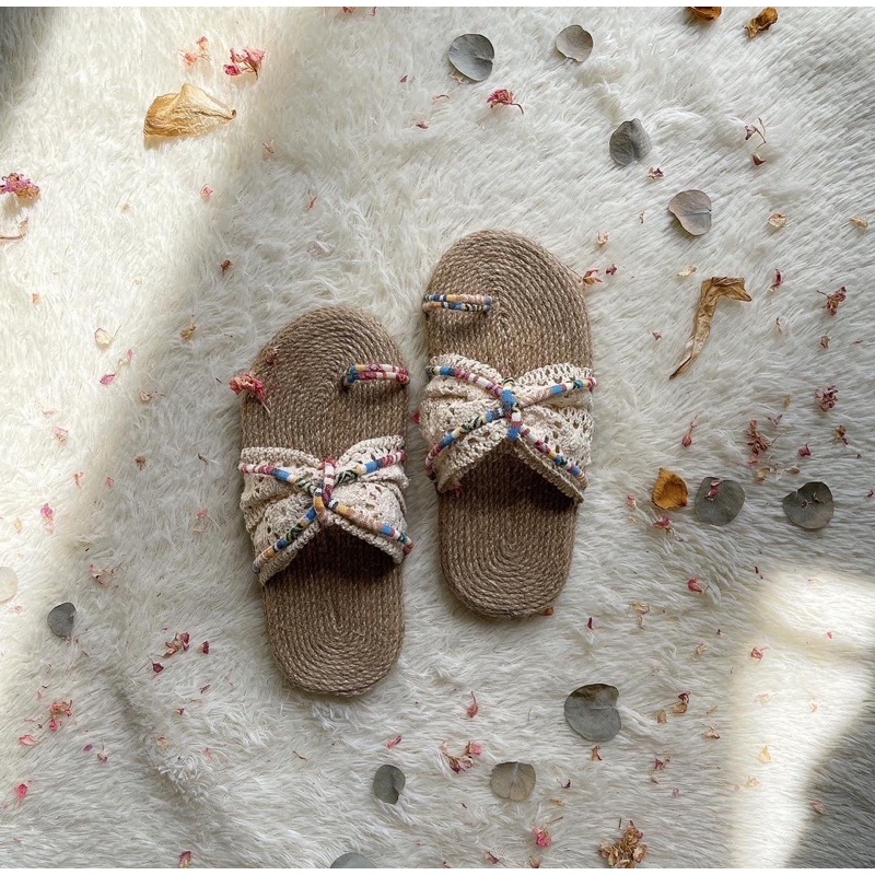 Dép cói phong cách bohemian