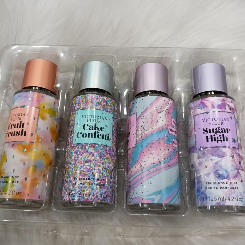 Combo 4 chai sịt thơm  XỊT THƠM BODY VICTORIA FLEURXỊT THƠM BODY NỘI ĐỊA TRUNG CỦA HÃNG  chai 125 ml