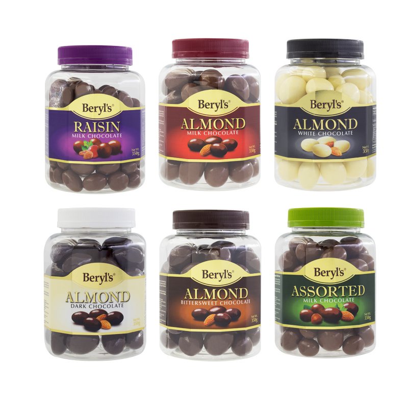 [ Hỏa Tốc ] Socola Beryl 350g Malaysia Socola hạnh nhân Assorted Milk Chocolate