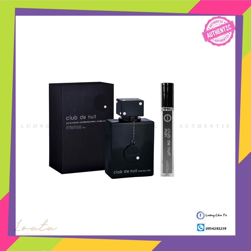 NƯỚC HOA CLUB ĐEN NAM SIZE 10ml