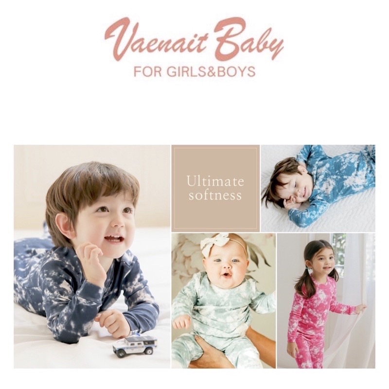 Bộ cotton tre hữu cơ xuất Hàn Vaenait Baby (size S/ XL)