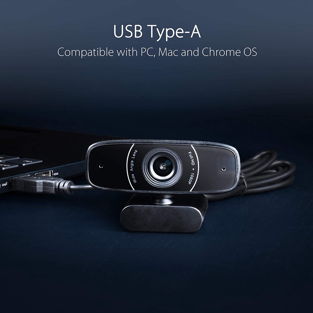 Webcam Hoco GM101 2K HD / Asus C3 Full HD / LOGITECH C310 / Rapoo C270L 1080P + Mic thu âm (Camera cực nét PC, Laptop)