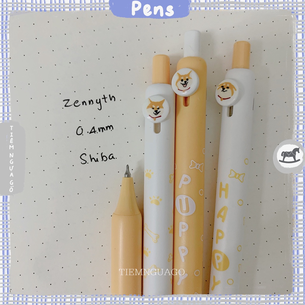 Bút Gel Mực Đen Ngòi 0.42mm Khô Nhanh Zennyth - Shiba - Tiệm Ngựa Gỗ