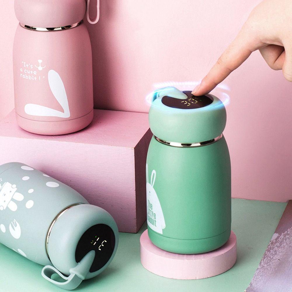 YIYU Bình Nước Giữ Nhiệt 320ml Bằng Thép Không Gỉ Màu Sắc Tuyến Tính