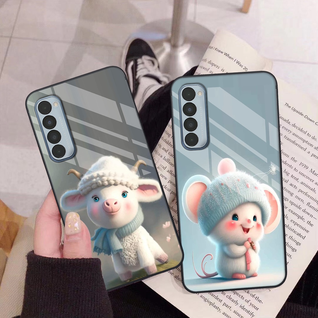 Ốp lưng cho OPPO Reno4 /  Reno4 Pro / Reno 4 in hình 12 con giáp Hot trend siêu dễ thương