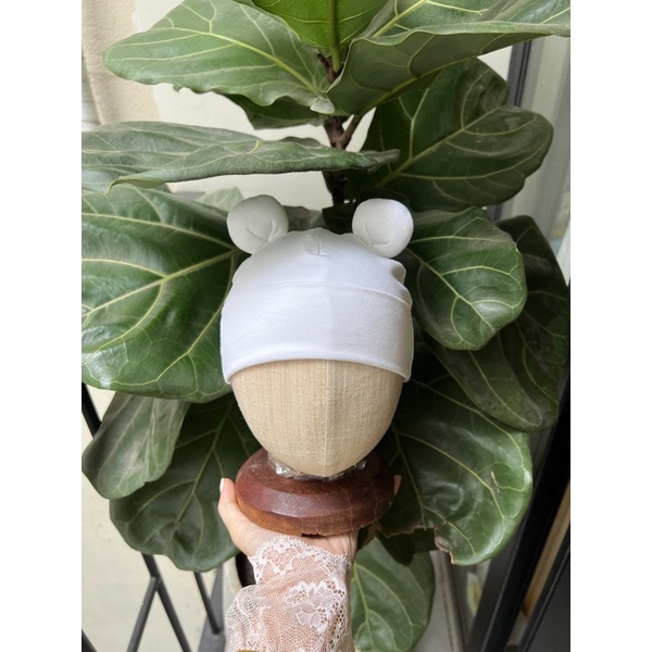 Mũ Tai Gấu Trơn, Mũ Tai Mèo, Mũ Gấu Phong Cách Hàn Quốc Co Giãn Cho Bé Trai Và Bé Gái Sơ Sinh Đến 3 Tuổi