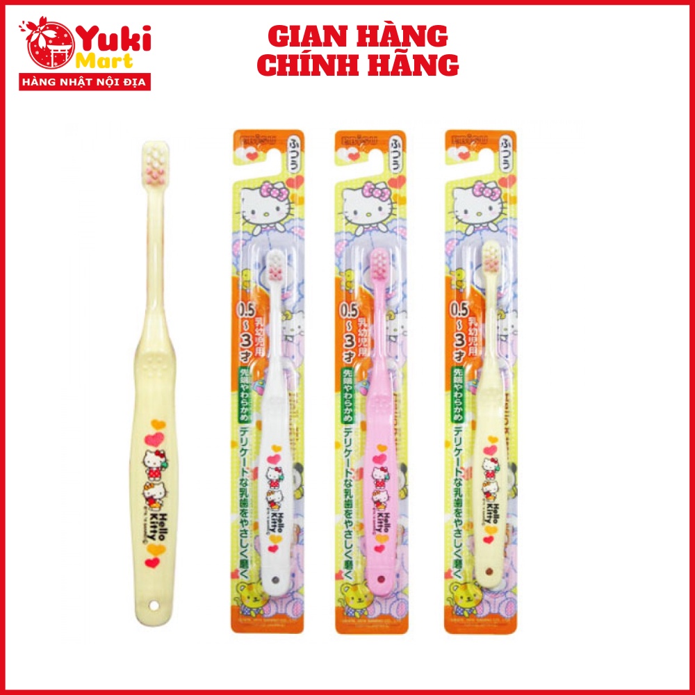 Bàn chải đánh răng trẻ em Hello Kitty (0.5 - 3 tuổi)