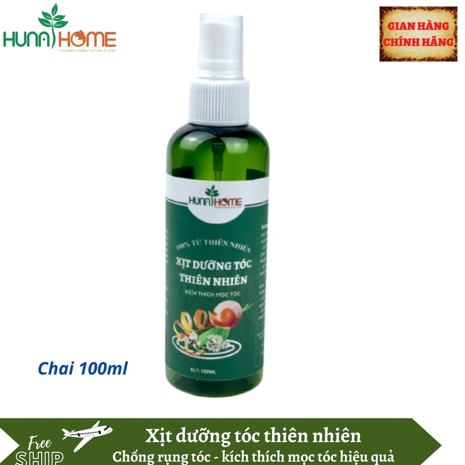 Xịt dưỡng tóc thiên nhiên Hunhahome