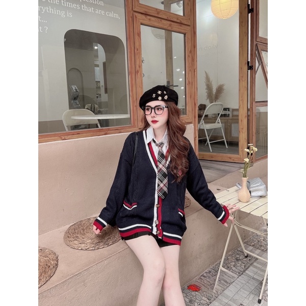 Set Cadigan 4Món Mix Chân Váy