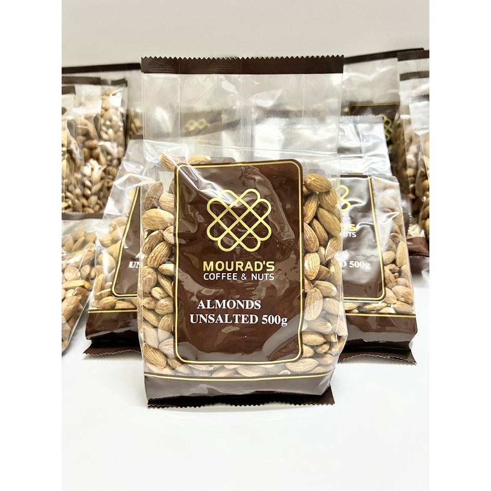 Hạt hạnh nhân sấy chín, bóc, tách vỏ, sấy khô, nguyên vị, mourad, ÚC 500g