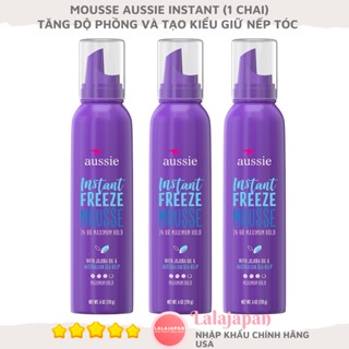 Mousse Aussie Instant Freeze tạo kiểu làm phồng và giữ nếp tóc uốn keo tạo kiểu tóc