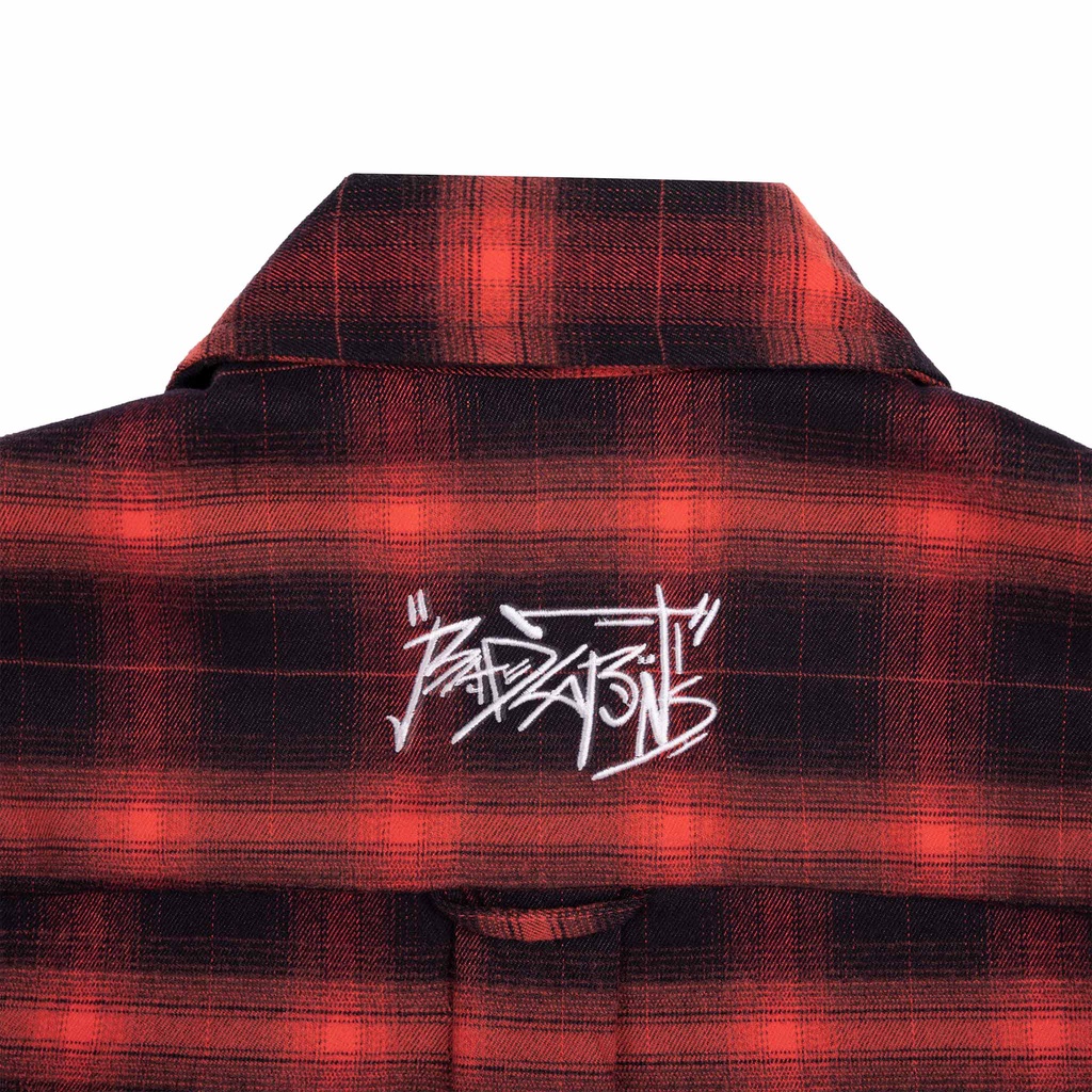 Áo Sơ Mi Nam Bad Habits OLD SKOOL FLANNEL RED - Local Brand Chính Hãng