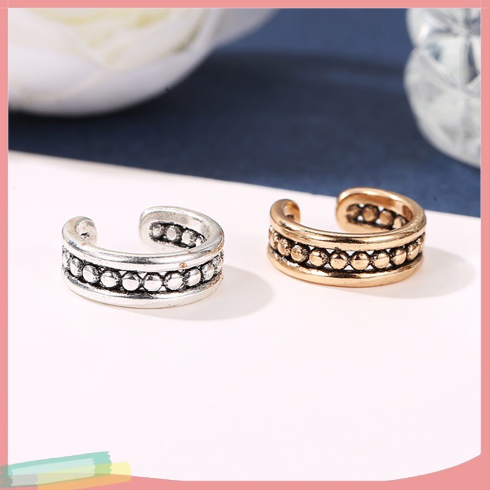 Phụ kiện bông tai dạng kẹp không bấm lỗ bằng kim loại cho nữ