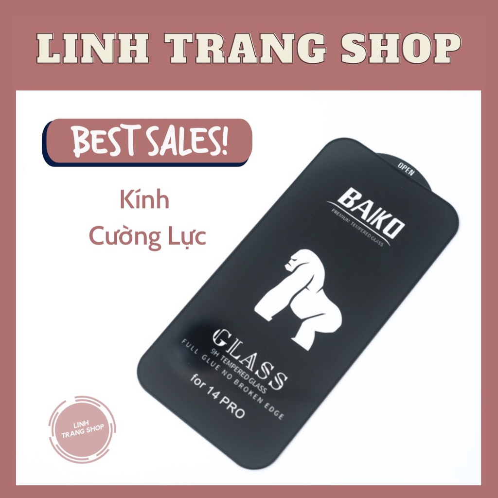 Kính Cường Lực Baiko Full Màn, Cường Lực 9H Chất Lượng Tốt