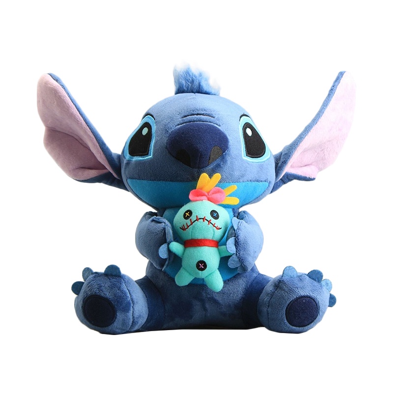 DISNEY Búp Bê Nhồi Bông Hình Nhân Vật Stitch Và Thiên Thần 30cm