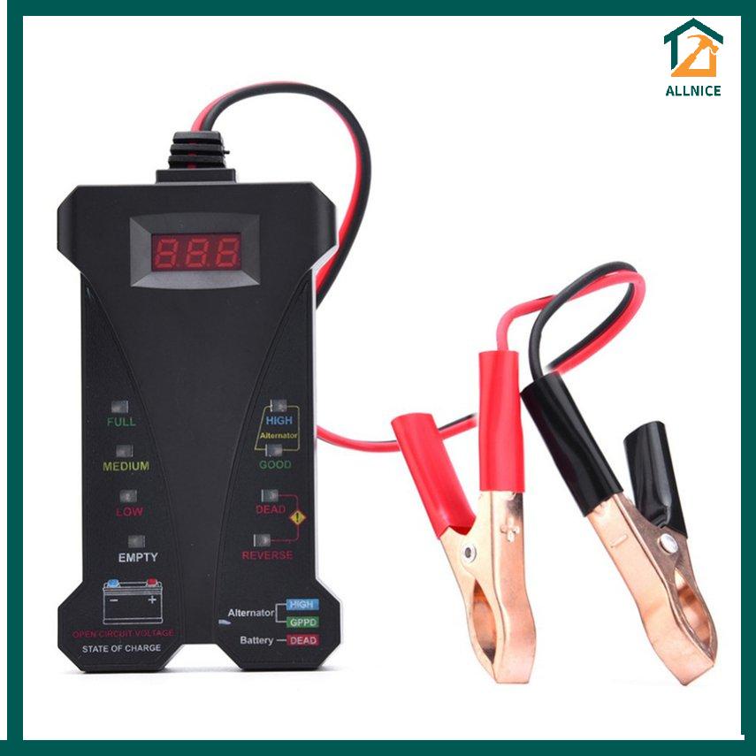 【1202】 Battery Tester 12V Digital Tester Charging System Analyzer Led Display Led