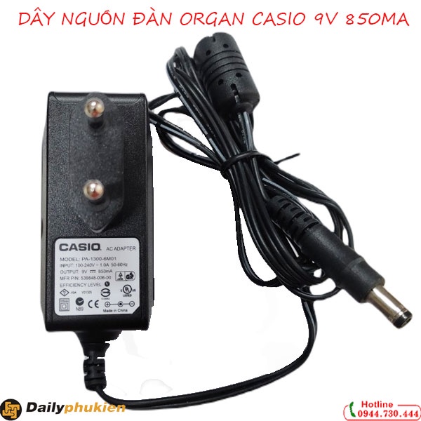 Dây nguồn đàn Organ Casio 9V dailyphukien