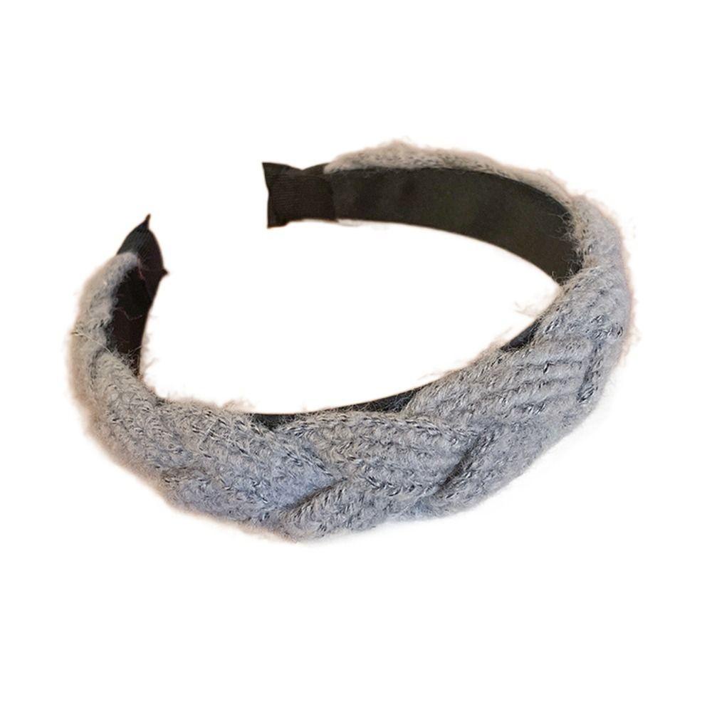 Băng Đô Len Màu Trơn Phong Cách Retro Thời Trang Cho Nữ 26Eddie